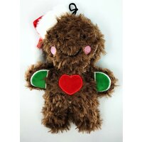 Vianočný plyšový perník pískajúci 22 cm